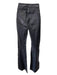 SPRWMN Size XS Black Leather High Rise Pockets Bell Bottom Pants Black / XS