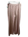 Trina Turk Size 12 Dusty Rose Polyester High Rise Side Zip Darted Wide Leg Pants Dusty Rose / 12