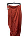 AMYLYNN Size Large Rust Ruched Pleated Darted Midi Skirt Rust / Large