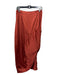 AMYLYNN Size Large Rust Ruched Pleated Darted Midi Skirt Rust / Large