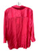 L'agence Size XL Coral Pink Silk Button Down Long Sleeve Collar Top Coral Pink / XL