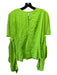 Hellessy Size 10 Neon Green Viscose Jacquard Round Neck Front keyhole Top Neon Green / 10