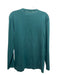 Theory Size L Green Cotton Solid Henley Men's Long Sleeve Shirt L