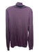 Boss Size L Purple Wool Blend Solid Turtleneck Men's Sweater L