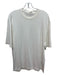 Suitsupply NWT Size XL White Wool Blend Solid T shirt Crew Men's Short Sleeve XL