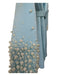 Badgley Mischka Size 8 Light Blue Polyester Pearl Detail Blazer Sash Midi Dress Light Blue / 8