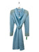 Badgley Mischka Size 8 Light Blue Polyester Pearl Detail Blazer Sash Midi Dress Light Blue / 8