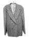 Suitsupply Light Gray Wool Blend Plaid Double Breasted Men's Blazer 40