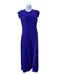 Victoria Beckham Size 2 Indigo Purple Acetate Blend Cap Sleeve Back Zip Dress Indigo Purple / 2