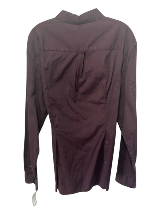 ALLSAINTS NWT Size XL Dark Red Cotton Blend Solid Button Down Long Sleeve Shirt XL