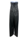 Philosophy di Lorenzo Serafini Size 8 Black Polyester Strapless Pleated Jumpsuit Black / 8