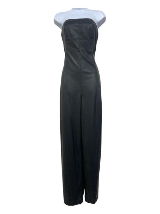 Philosophy di Lorenzo Serafini Size 8 Black Polyester Strapless Pleated Jumpsuit Black / 8