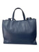 Telfar Navy Blue Vegan Leather Tote Crossbody 2 Handles Bag Navy Blue / M