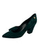 Giuseppe Zanotti Shoe Size 39 Dark Green Suede Pointed Toe Block Heel Pumps Dark Green / 39