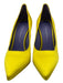 Victoria Beckham Shoe Size 38 Yellow Satin Pointed Toe Pumps Yellow / 38