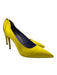 Victoria Beckham Shoe Size 38 Yellow Satin Pointed Toe Pumps Yellow / 38