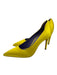 Victoria Beckham Shoe Size 38 Yellow Satin Pointed Toe Pumps Yellow / 38