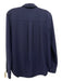 Theory Size P Dark Purple Polyester Button Up Collar Long Sleeve Top Dark Purple / P