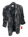 5a7 Cinq a Sept Size 2 Black & Silver Fully Sequined Blazer 1 Button Jacket Black & Silver / 2