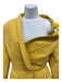 Jaquemus Size 36 Yellow Linen Blend One Shoulder Asymetric Blazer Pant Set Yellow / 36