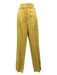 Jaquemus Size 36 Yellow Linen Blend One Shoulder Asymetric Blazer Pant Set Yellow / 36