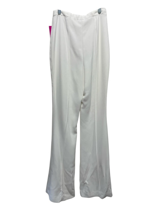 Self-Portrait Size 2 Cream White Polyester Sleeveless Zip Front Crepe Pant Set Cream White / 2