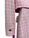 Versace Size XS Pink & Cream Wool Blend Boucle Windowpane Cropped Skirt Set Pink & Cream / XS