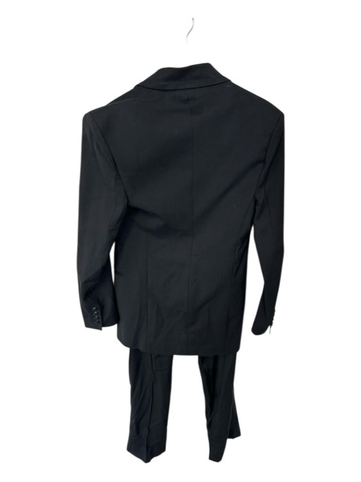 Pinko Size 44 Black & Silver Viscose Blend Rhinestones High Waist Pant Set Black & Silver / 44