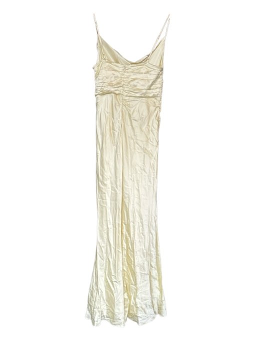 Lovers + Friends Size L Butter Yellow Viscose Blend Spaghetti Strap Gown Butter Yellow / L