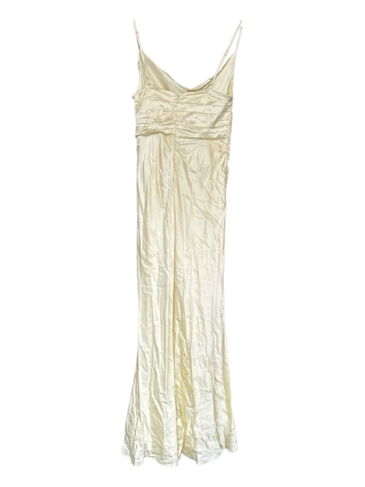 Lovers + Friends Size L Butter Yellow Viscose Blend Spaghetti Strap Gown Butter Yellow / L