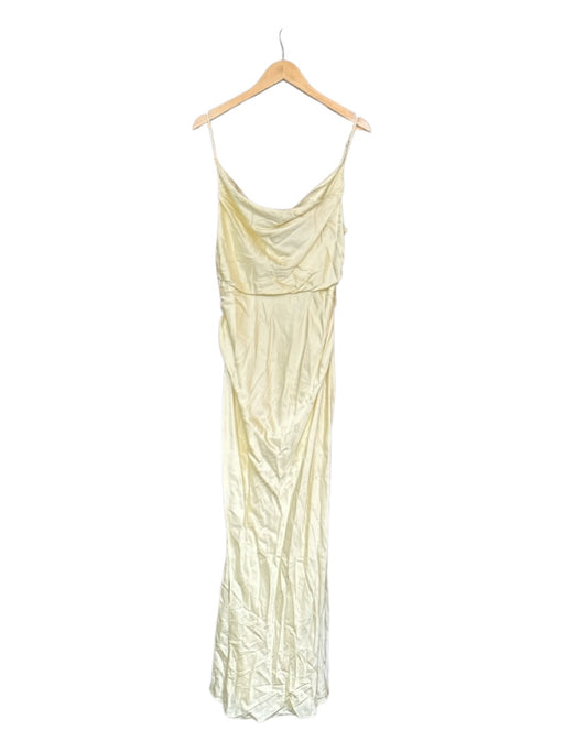 Lovers + Friends Size L Butter Yellow Viscose Blend Spaghetti Strap Gown Butter Yellow / L