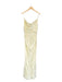 Lovers + Friends Size L Butter Yellow Viscose Blend Spaghetti Strap Gown Butter Yellow / L