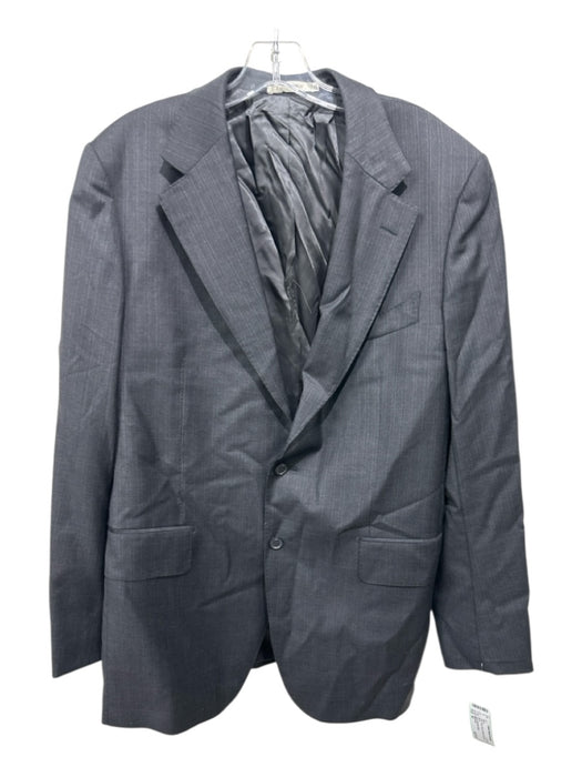 Suitsupply Gray Wool Solid 2 Button Men's Blazer 52