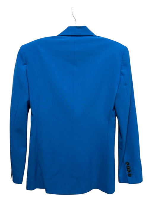 Pinko Size 1/2 Cobalt Blue Wool Blend Double Breast Tortoise Buttons Pant Set Cobalt Blue / 1/2