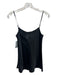 Vince Size XS Black Acetate Spaghetti Strap Adjustable Straps Cami Top Black / XS