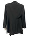 A.L.C. Size 12 Black Polyester Blend Shoulder Pads Button Front Blazer Dress Black / 12