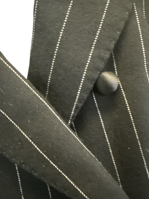 Dolce & Gabbana Size 54 Black & White Wool Blend Pinstripe Blazer Pant Set Black & White / 54