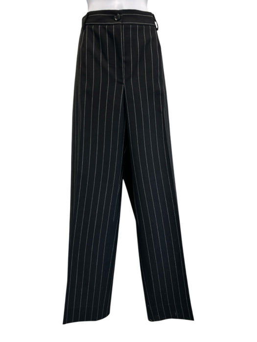 Dolce & Gabbana Size 54 Black & White Wool Blend Pinstripe Blazer Pant Set Black & White / 54