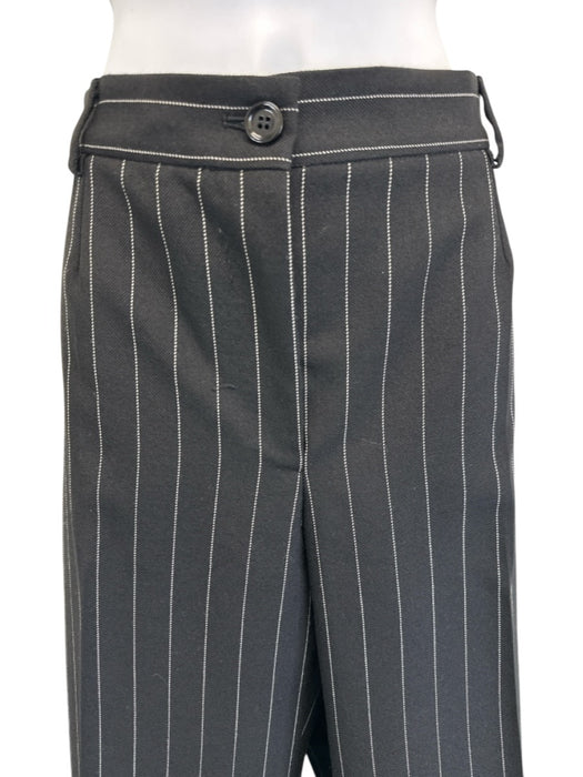 Dolce & Gabbana Size 54 Black & White Wool Blend Pinstripe Blazer Pant Set Black & White / 54