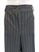 Dolce & Gabbana Size 54 Black & White Wool Blend Pinstripe Blazer Pant Set Black & White / 54