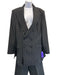 Dolce & Gabbana Size 54 Black & White Wool Blend Pinstripe Blazer Pant Set Black & White / 54