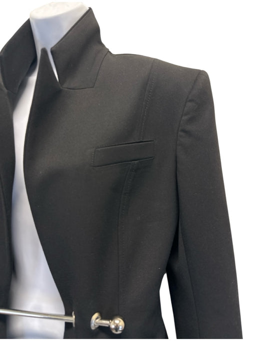 Lado Bokuchava Size XS Black Polyester Blend Flap Pocket Pierced Detail Jacket Black / XS