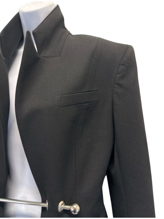 Lado Bokuchava Size XS Black Polyester Blend Flap Pocket Pierced Detail Jacket Black / XS
