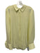 Lafayette 148 Size 12/14 Pale Yellow Acetate Blend One Button Flap Pockets Pants Pale Yellow / 12/14