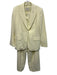 Lafayette 148 Size 12/14 Pale Yellow Acetate Blend One Button Flap Pockets Pants Pale Yellow / 12/14