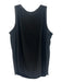 Lafayette 148 Size Large Black Silk Sleeveless Satin Scoop Neck Top Black / Large