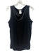 Lafayette 148 Size Large Black Silk Sleeveless Satin Scoop Neck Top Black / Large