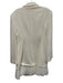 Cinq a Sept Size 14 Cream White Triacetate Blend Long Sleeve Button Detail Dress Cream White / 14
