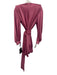 Zhivago Size 2 Mauve Pink Polyester Blend Long Sleeve Quilted Wrap Satin Dress Mauve Pink / 2