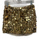 Alice + Olivia Size 6 Gold Polyester Sequins Mini Skirt Gold / 6
